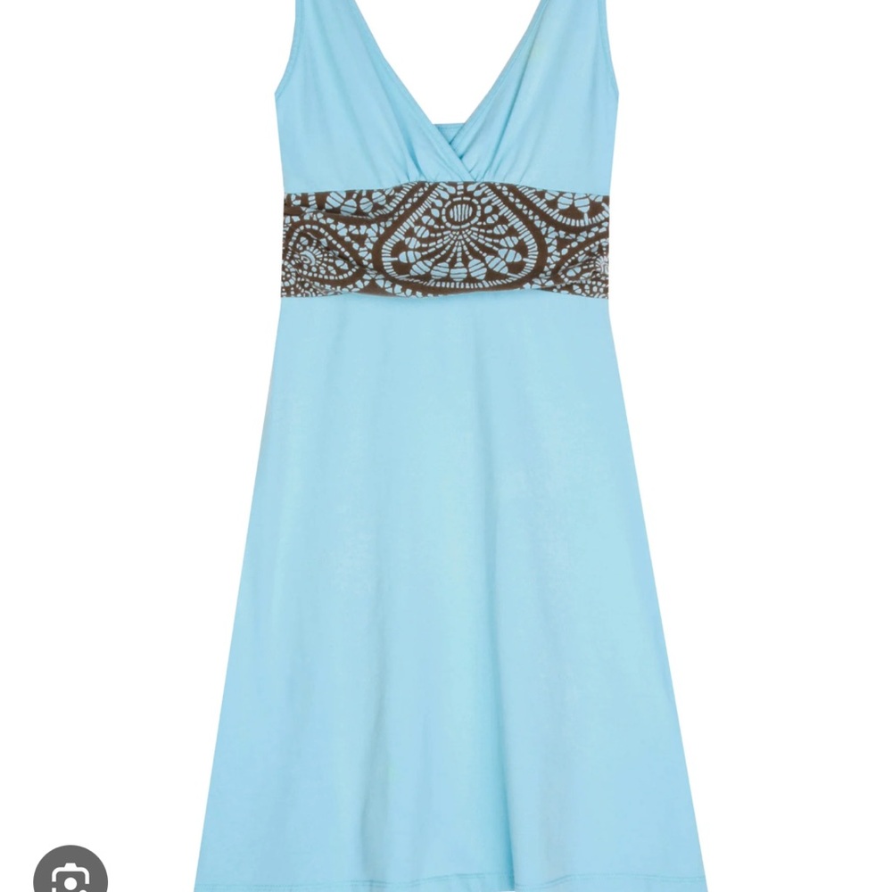 Patagonia Margot Organic Cotton Dress Light Blue. Size M